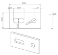 Adaptor Aluminiu 40x80x5 PV-07-05 (2)