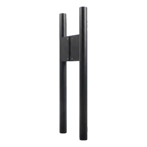PSG Mâner de ușă bilateral rotund negru mat 30×500 mm AISI 304