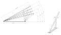 Triunghi de Montaj, Reglabil - 15-30 Vertical - 1500x580x1050 PV-09-07 (2)