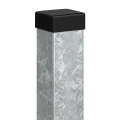 Stâlp de gard 80x80x2 mm, lungime 2,4 m, zincat 000-489 (1)