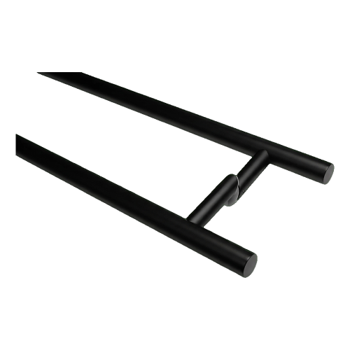PINOX mâner de ușă bilateral rotund negru fi 32 x 1400 mm AISI 304 000-747 (2)
