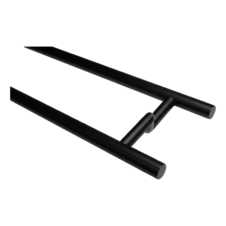 PINOX mâner de ușă bilateral rotund negru fi 32 x 1400 mm AISI 304 000-747 (2)