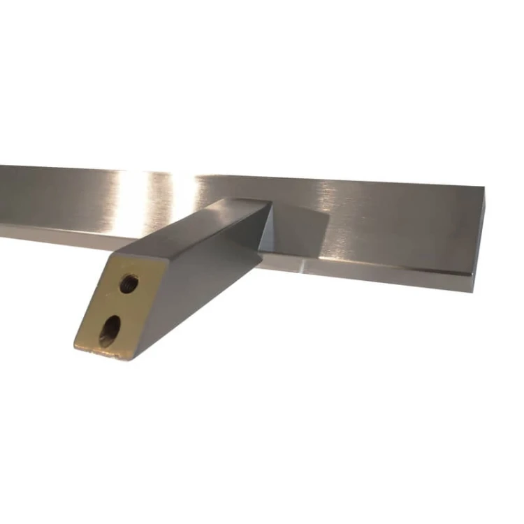 Mâner-bară ușă unilateral dreptunghiular 45° AISI 304 satinat 1000 mm 000-751 (3)