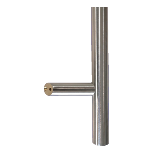 Mâner-antabă pentru uși unilateral rotund 45° oțel AISI 304 satinat 32×1000 mm 000-752 (2)
