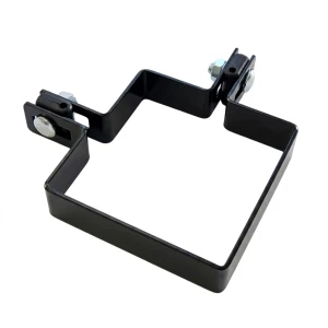 Clemă de colț pentru panouri de gard 100x100 mm negru
