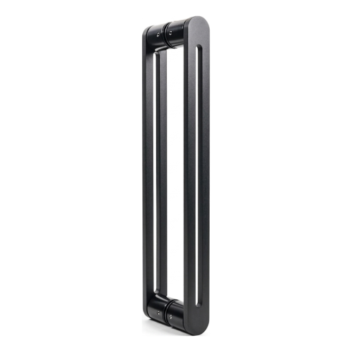 Mâner de ușă bilateral dreptunghiular PSG 90° din oțel negru 40×450 mm 000-768 (1)