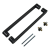 Mâner de ușă bilateral dreptunghiular PSG 90° din oțel negru 40×450 mm 000-768 (3)