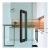 Mâner de ușă bilateral dreptunghiular PSG 90° din oțel negru 40×450 mm 000-768 (6)