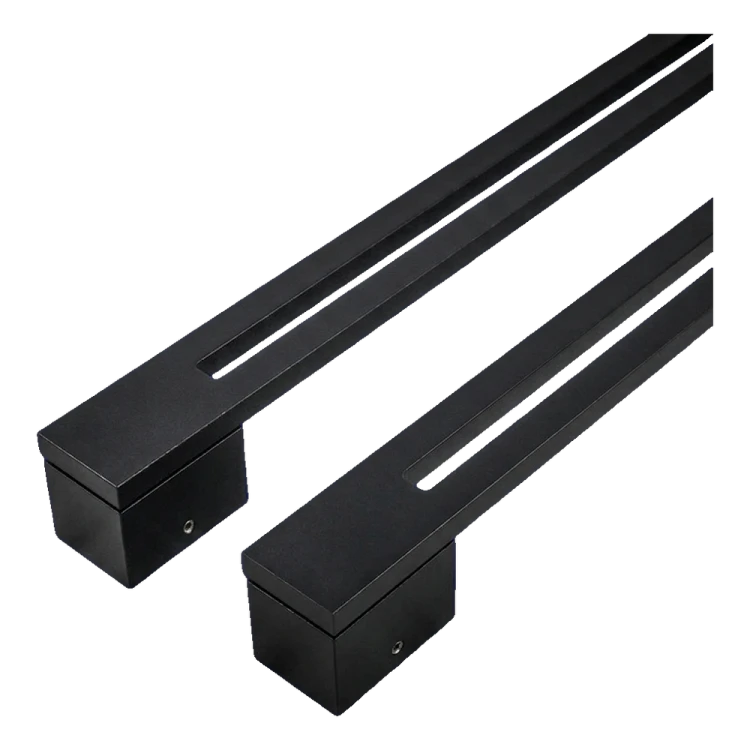 PSG mâner de ușă bilateral dreptunghiular 90° oțel negru mat 40×478 mm 000-769 (2)