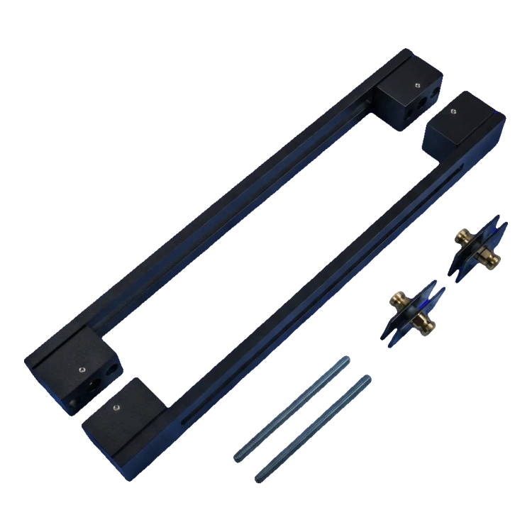PSG mâner de ușă bilateral dreptunghiular 90° oțel negru mat 40×478 mm 000-769 (4)