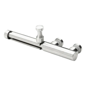Închizător pentru poartă din sticlă din oțel AISI 304 ø20 mm satinat – montaj prin înșurubare
