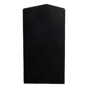 Kozza capac lateral stâng pentru profilul balustradei U KE 100 – negru, din aluminiu