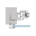 Kozza KB5000 – balcon francez complet din aluminiu H1100 mm, sticlă 16–17,52 mm, anodizare mată 000-851 (8)