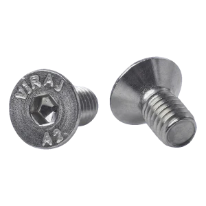 Șurub cu cap conic M6x12 mm A2 DIN 7991 – socket hexagonal, oțel inoxidabil