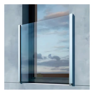 Kozza KB5000 – balcon francez complet din aluminiu H1100 mm, sistem plat, anodizare mată