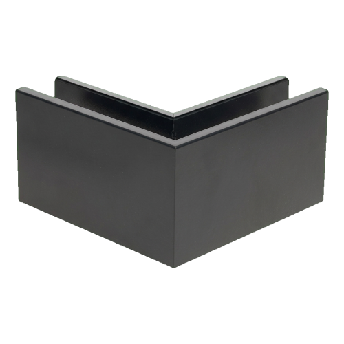 Kozza KE 100 – profil U colț interior 90° pentru balustrade din sticlă, gri închis 000-855 (2)