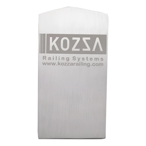 Capac lateral stânga Kozza pentru profil balustradă sticla U KE 100 – aluminiu anodizat mat 000-857 (1)