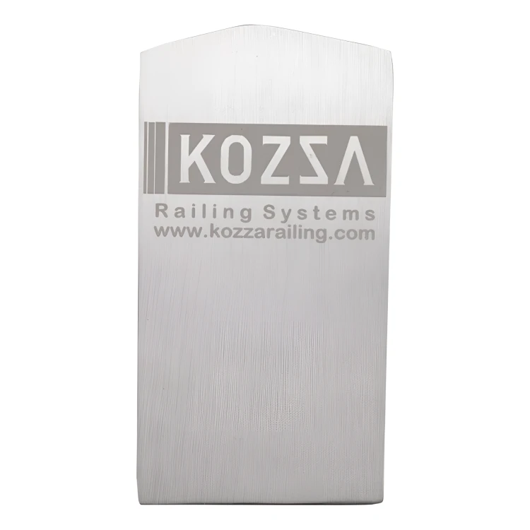Capac lateral stânga Kozza pentru profil balustradă sticla U KE 100 – aluminiu anodizat mat 000-857 (1)