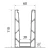 Kozza KE 100 – profil U pentru balustrade din sticlă completă 5000 mm negru, fixare de sus 000-861 (5)