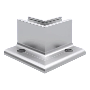 Kozza KE 105 – profil L colțar interior 90° pentru balustrade integral din sticlă, aluminiu, anodizare mată