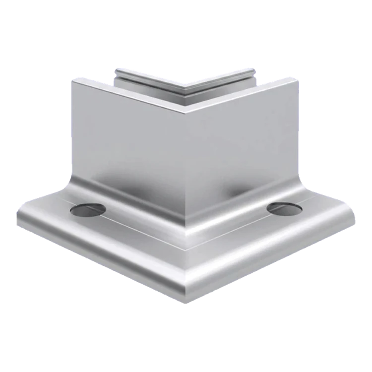 Kozza KE 105 – profil L colțar interior 90° pentru balustrade integral din sticlă, aluminiu, anodizare mată 000-865 (1)