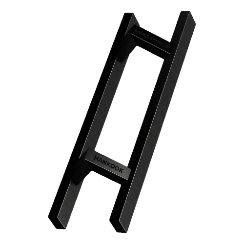 Mâner pentru ușă PINOX dublu față dreptunghiular 40×20 mm negru satinat 500 mm 000-735 (1)