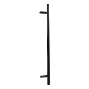 PSG mâner pentru ușă unilateral rotund negru 32×1200 mm AISI 304 – fixare 45°