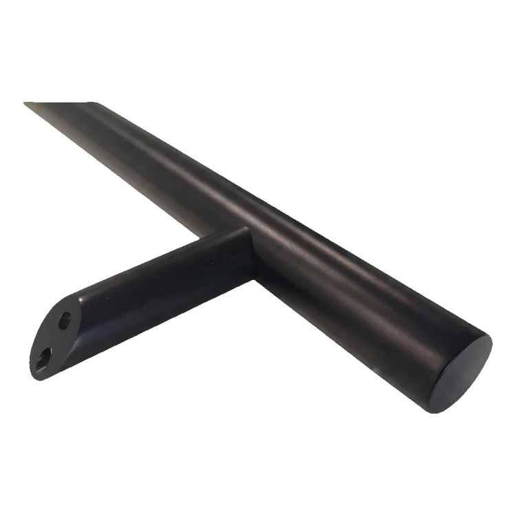 PSG mâner pentru ușă unilateral rotund negru 32×1200 mm AISI 304 – fixare 45° 000-721 (2)
