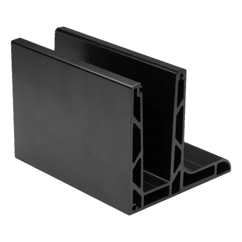 Kozza KE 105 – profil din aluminiu L pentru balustrade din sticlă integrală 5000 mm negru 000-872 (1)