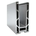 Kozza KF 1000 – profil din aluminiu tip U pentru balustrade din sticlă integrală 5000 mm cu sistem de scurgere 000-878 (1)
