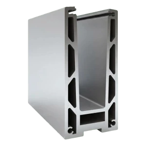 Kozza KF 1000 – profil din aluminiu tip U pentru balustrade din sticlă integrală 5000 mm cu sistem de scurgere