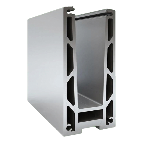 Kozza KF 1000 – profil din aluminiu tip U pentru balustrade din sticlă integrală 5000 mm cu sistem de scurgere 000-878 (1)