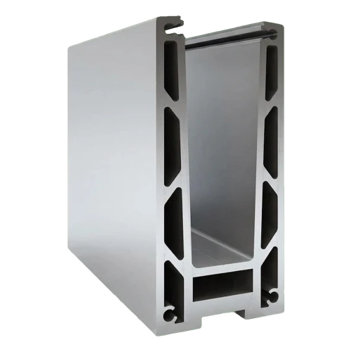 Kozza KF 1000 – profil din aluminiu tip U pentru balustrade din sticlă integrală 5000 mm cu sistem de scurgere 000-878 (1)