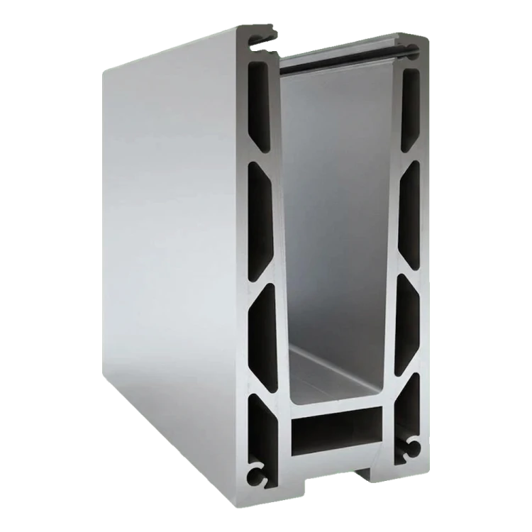 Kozza KF 1000 – profil din aluminiu tip U pentru balustrade din sticlă integrală 5000 mm cu sistem de scurgere 000-878 (1)