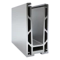 Kozza KF 1000 – profil din aluminiu tip U pentru balustrade din sticlă integrală 5000 mm cu sistem de scurgere 000-878 (2)