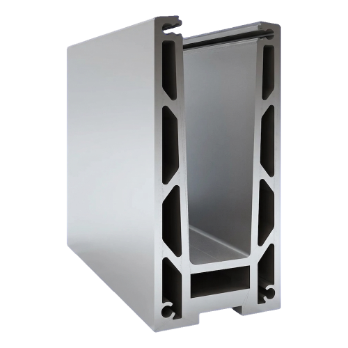 Kozza KF 1000 – profil din aluminiu tip U pentru balustrade din sticlă integrală 5000 mm cu sistem de scurgere 000-878 (2)