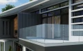 Kozza KF 1000 – profil din aluminiu tip U pentru balustrade din sticlă integrală 5000 mm cu sistem de scurgere 000-878 (4)