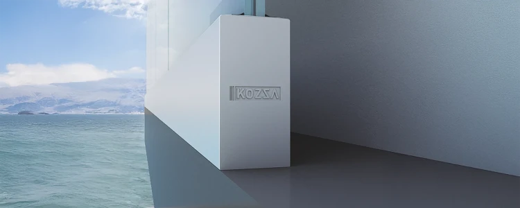 Kozza KF 1000 – profil din aluminiu tip U pentru balustrade din sticlă integrală 5000 mm cu sistem de scurgere 000-878 (5)