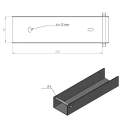 Profil C conector suport pentru soclu 200x50 maro GPV-700-35 (3)