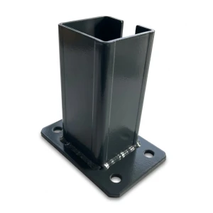 Bază pentru stâlp de gard 80x80 mm 8 mm grafit