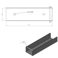Profil C conector suport pentru soclu 250x50 antracit grafit GPV-700-36 (3)