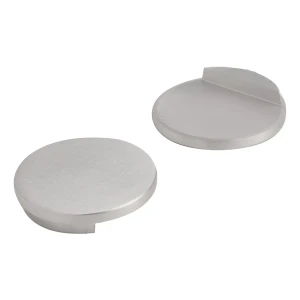Dop plat lipit pentru mâner rotund din aluminiu – fi 40 mm 2 bucăți Kozza