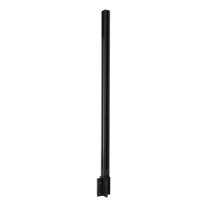 Stâlp colțar balustradă 45x45x1283mm aluminiu sticlă 8,72mm gri închis Kozza KR7500