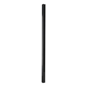 Stâlp lateral din aluminiu pentru balustrade 45x45x1100mm sticlă 8,72mm gri închis sistem plat