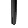 Stâlp de colț balustradă 45x45x1283mm sticlă 8,72mm gri închis Kozza KR7500 000-890 (2)
