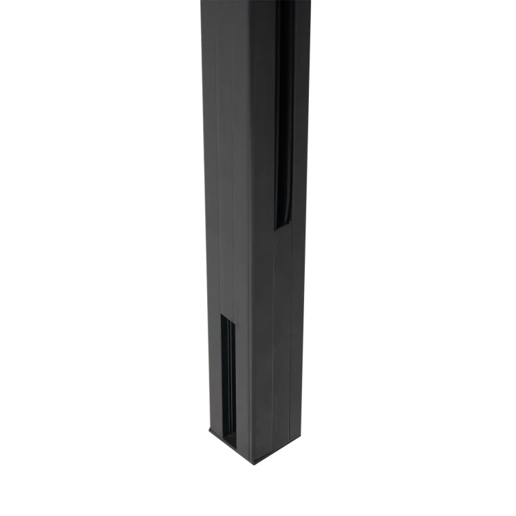 Stâlp de colț balustradă 45x45x1283mm sticlă 8,72mm gri închis Kozza KR7500 000-890 (2)