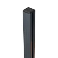 Stâlp de colț balustradă 45x45x1283mm sticlă 8,72mm gri închis Kozza KR7500 000-890 (3)