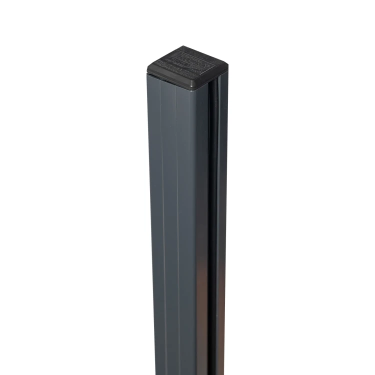 Stâlp de colț balustradă 45x45x1283mm sticlă 8,72mm gri închis Kozza KR7500 000-890 (3)