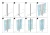 Stâlp de colț balustradă 45x45x1283mm sticlă 8,72mm gri închis Kozza KR7500 000-890 (8)