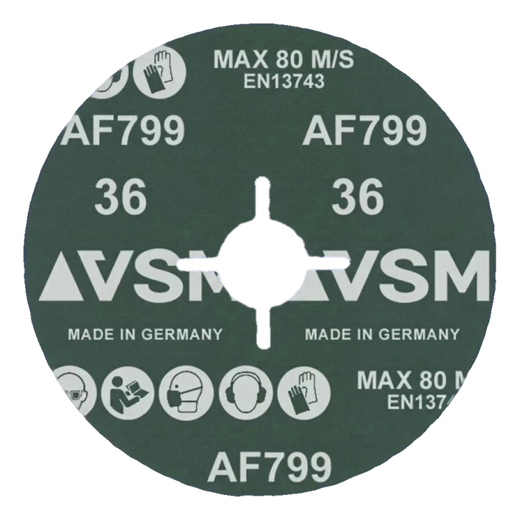 PFERD Actirox AF799 – disc fibros ceramic 125 mm P36 pentru oțel și INOX 000-891 (2)